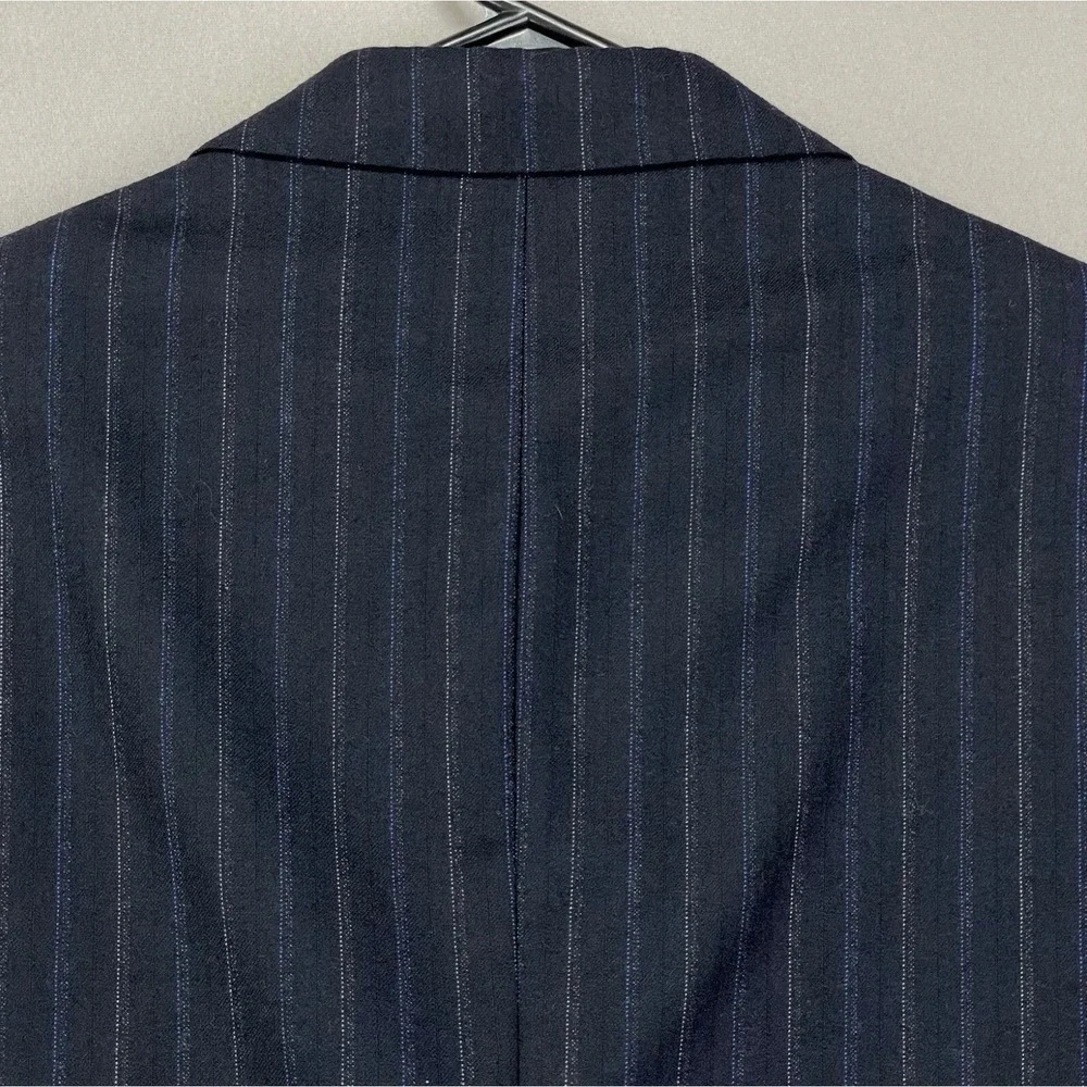 Polo Ralph Lauren Blazer Mens 42L‎ Navy Wool Pinstripe 90s 3-Button Italy $1255